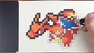 Charizard Pokemon Pixel Art
