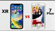 iPhone XR vs iPhone 7 Plus in 2022 - SPEED TEST! iOS 16.1 vs iOS 15.7.1⚡️