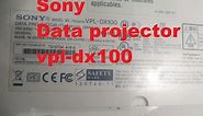 How to repair Sony projector vpl-dx100 replace lamp-d213 and led light error