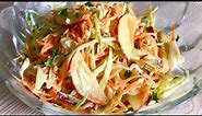 Apple Salad Recipe | Healthy Apple Salad With Dressing | Salad Recipes
