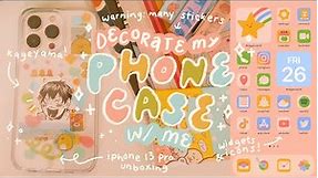 decorate my phone case w/ me! (what’s on my iphone 13 pro + unboxing)