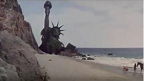 Planet of the Apes filming location. Final scene, the Statue of Liberty. Malibu, California.