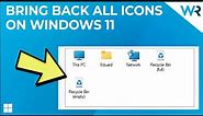 How to bring back the old Desktop icons on Windows 11