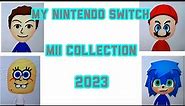 My Nintendo Switch Mii Collection of 2023