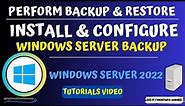 How to Install and Configure Windows Server Backup | Windows Server 2022