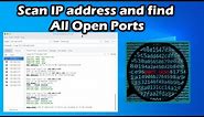 How to Scan IP address and find all open ports