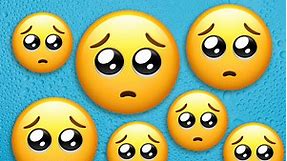 You're using the 'pleading face' emoji wrong & it means something VERY different