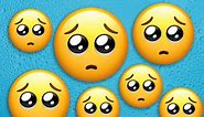 You're using the 'pleading face' emoji wrong & it means something VERY different