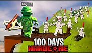 100 Days in LEGO FORTNITE..