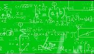 300 IQ Math Background Green Screen Effect 4K | Copyright free || By Green Pedia