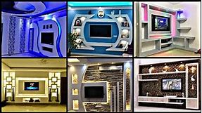 Best 40 Amazing TV Wall Unit Gypsum Board Modern Design Living Room Ideas 2021