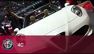 Alfa Romeo 4C Spider white at Geneva Motor Show 2015