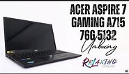 Acer Aspire 7 Gaming A715 76G 5132 Unboxing | Intel i5 12450H/8GB/512GB/4GB GTX1650/144Hz