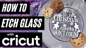 GLASS ETCHING WITH CRICUT | HOW TO ETCH GLASS AT HOME | GLASS ETCHING CREAM