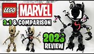 LEGO Marvel Venomized Groot (76249) - 2 in 1 EARLY Set Review & Comparison