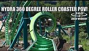 Hydra Roller Coaster 360 Degree POV Dorney Park Allentown PA - Filmed w/ Giroptic 360