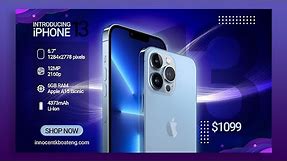 How To Design a Promotional Banner | iPhone 13 Pro Banner Design | Photoshop Tutorial