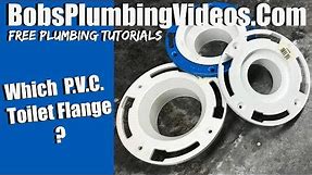How to Install a P.V.C. Toilet Flange