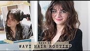 My Simplified 2A Wavy Hair Routine & Trying Flax Seed Gel 🎀