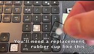 How to replace a rubber cup / dome for most keyboard keys (here: Logitech MX Keys) Gummikontakt
