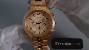 Men's Guess Rose Gold Chronograph Watch U16003G1