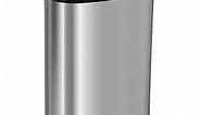 FDW Garbage Can 13 Gallon 50 Liter Kitchen Trash Can for Bathroom Bedroom Home Office Automatic Touch Free High-Capacity with Lid Brushed Stainless Steel Waste Bin