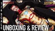 Hot Toys Iron Man MK42 Reissue Iron Man 3 1/4 Scale Figure Unboxing & Review