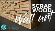 Scrap wood wall art | Learn how to make unique art for free