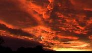 Red sky at night time-lapse