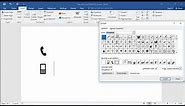 How to type telephone receiver symbol in word: How to insert Telephone sign in Word