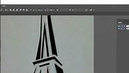 How to draw a Eiffel Tower Logo (Adobe Illustrator Sketch To Vector Tutorial)