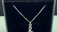Sterling Silver Treble G-Clef Music note necklace