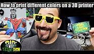 How to print different colors on a 3d printer