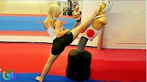Taekwondo Girls Bob Kicking - TKD Girls Kicks Training on BOB | KNOWN TALENTED DRAGON GIRLS