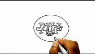How to Draw the New York Jets Logo