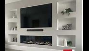 41- Wonderful gypsum board TV wall units/Ideas 2023