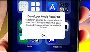 How To FIX "Developer Mode Required" on iPhone/iPad! (ANY iOS)