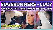 Edgerunners Lucy Outfit mod in Cyberpunk 2077