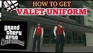How to get valet uniform in gta san andreas