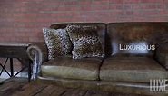 Luxe Fur Throw Pillows for Couch and Bed | Lush Double-Sided Faux Fur Pillow Set of 2 | Belton Snow Leopard Accent Pillows with Insert, 18 in x 18 in