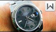 Rolex Datejust 41 Wimbledon Dial / Dark Rhodium 126334 Luxury Watch Review