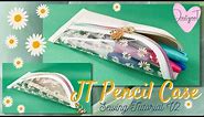 JT Pencil Case Clear Vinyl Version | Sewing Tutorial | JustynaThandMade