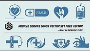 Medical service logos vector set Free Vector | Graphic Design | illustrator