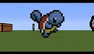 minecraft pixel art tutorial 1: squirtle