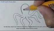 How to Draw an Octopus In 5 EASY Steps - GREAT for Kids & Beginners