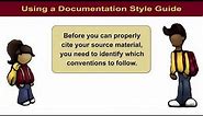 Understanding Plagiarism: Using A Documentation Style Guide