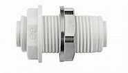 JOHN GUEST 1/4 in. Push-to-Connect Bulkhead Fitting (10-Pack) PP1208W