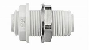 JOHN GUEST 1/4 in. Push-to-Connect Bulkhead Fitting (10-Pack) PP1208W