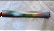 Rainbow Iridescent Foil Fusing Roll [Silver Underlay]