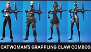 The Best TRYHARD Catwoman's Grappling Claw Pickaxe Combos In Fortnite!